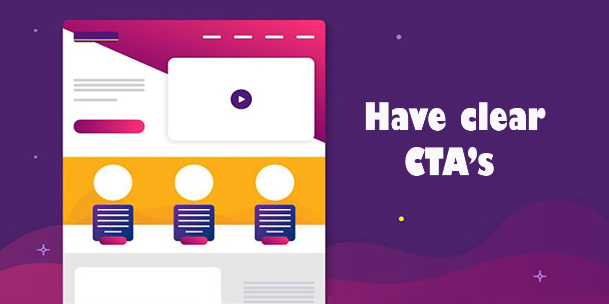 Have Clear CTA's
