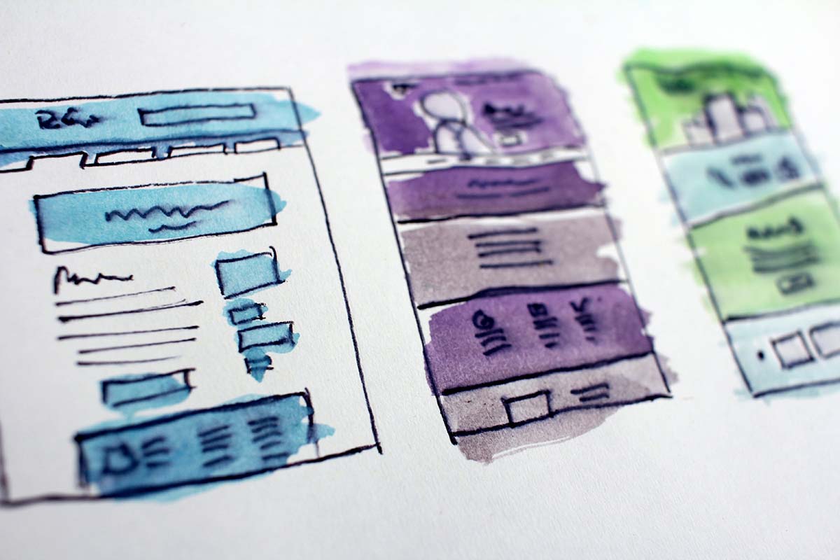 good website design wireframes