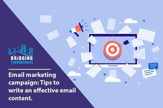 Email marketing campaign: Tips to write an effective email content.