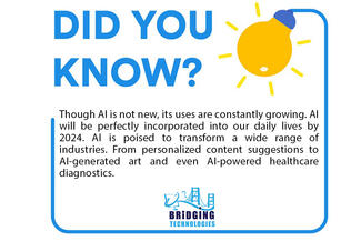 Though AI is not new, its uses are constantly growing